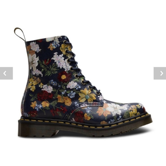 Dr. Martens 1460 Pascal 8 Eye Darcy Floral Leather High Top Boots 8 - Picture 16 of 17